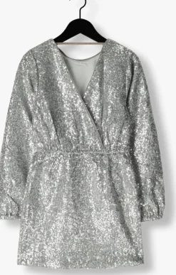 zilveren nik & nik mini jurk tanvi dress