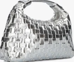 zilveren núnoo schoudertas dandy braided recycled cool