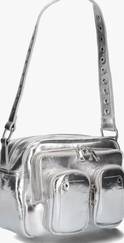 zilveren núnoo schoudertas ellie metallic