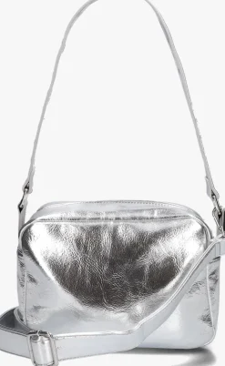 zilveren núnoo schoudertas ellie metallic