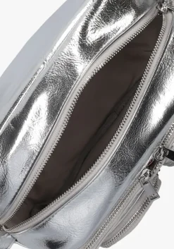 zilveren núnoo schoudertas ellie metallic