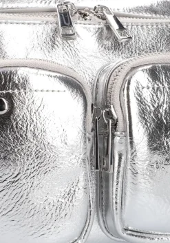 zilveren núnoo schoudertas ellie metallic