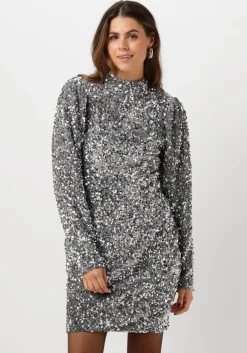zilveren notre-v mini jurk nv-emani
