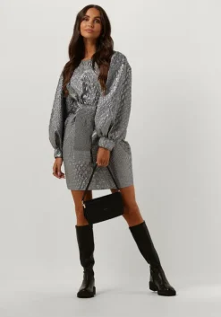 zilveren notre-v mini jurk nv-brigit mini dress