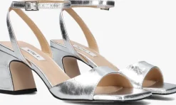 zilveren notre-v sandalen met hak 22304