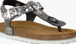 zilveren omoda platte sandalen 1680