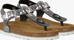 zilveren omoda platte sandalen 1680