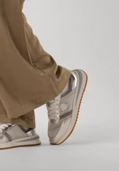 zilveren philippe model lage sneakers tropez 2.1 low