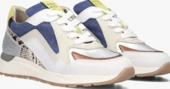 zilveren piedi nudi lage sneakers selva 17.09