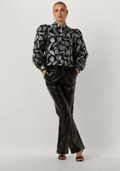 zilveren selected femme blouses slfpaula-elani silver leaf jacket b