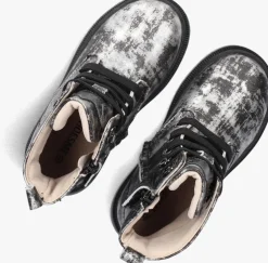 zilveren shoesme veterboots nt24w007