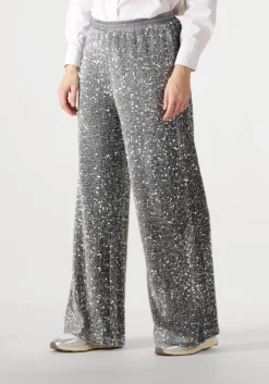 zilveren summum broeken pants sequins velour