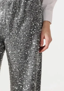 zilveren summum broeken pants sequins velour