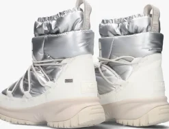 zilveren ugg snowboots yose puffer mid metallic