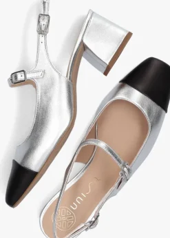 zilveren unisa slingbacks lumis