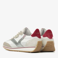 zilveren via vai lage sneakers mikki ruby