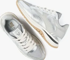 zilveren via vai lage sneakers usher riggs