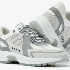 zilveren via vai lage sneakers danae halo