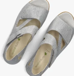 zilveren waldlaufer platte sandalen heliett