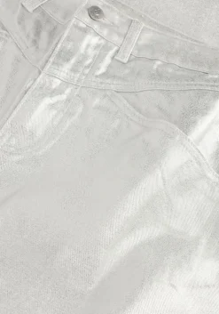 zilveren y.a.s. maxirok yassilva denim hw midi skirt