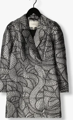 zilveren y.a.s. mini jurk yassisi ls blazer dress