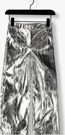 zilveren your wishes wide jeans space wide leg pants