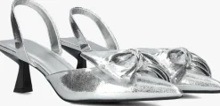 zilverkleurig blasz slingbacks daw0798
