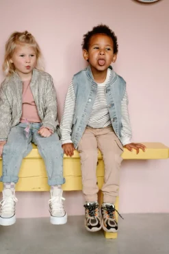 zilverkleurig daily7 jack metallic jacket