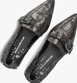 zilverkleurig floris van bommel loafers sfw-40051 gynni