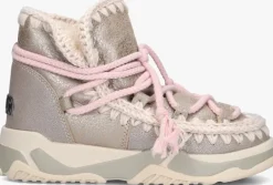 zilverkleurig mou snowboots trainer 02 scoubidoo lace