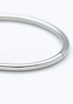 zilverkleurig notre-v armbanden bangl glad