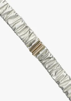 zilverkleurig notre-v riem keesje