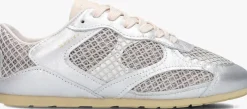 zilverkleurig nubikk lage sneakers riley morgan