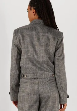 zwarte aaiko blazer ines tweed pes 540