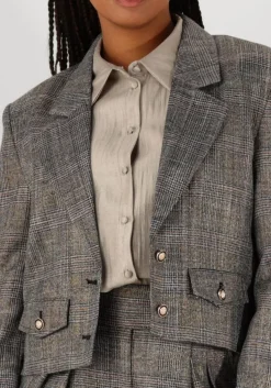 zwarte aaiko blazer ines tweed pes 540