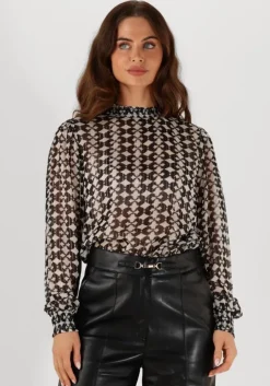 zwarte aaiko blouses maura vis 515