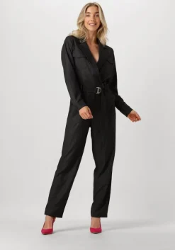 zwarte aaiko jumpsuit jessie pinstripe vis 548