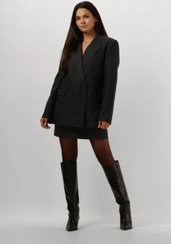 zwarte aaiko minirok pascale pinstripe vis 548