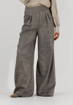 zwarte aaiko pantalon frederique tweed vis 540