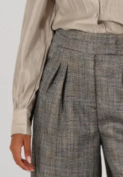 zwarte aaiko pantalon frederique tweed vis 540