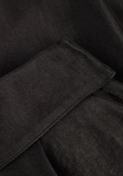 zwarte aaiko pantalon rocia twill shine vis 545