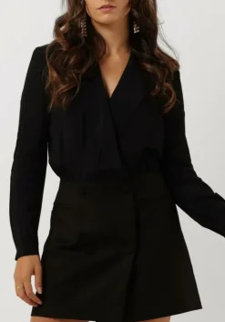 zwarte access mini jurk w2-3025-103