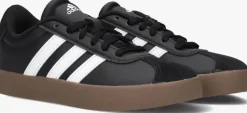 zwarte adidas lage sneakers vl court 3.0 k