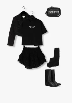 zwarte ai&ko blazer ariel strass vis 345 g