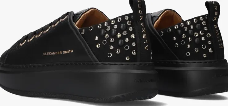zwarte alexander smith lage sneakers wembley