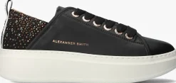 zwarte alexander smith lage sneakers wembley