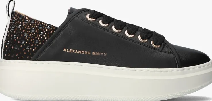 zwarte alexander smith lage sneakers wembley