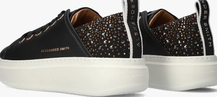 zwarte alexander smith lage sneakers wembley