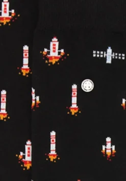 zwarte alfredo gonzales sokken rockets in space