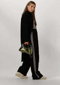 zwarte alix the label mantel ladies woven long felted wool jacket